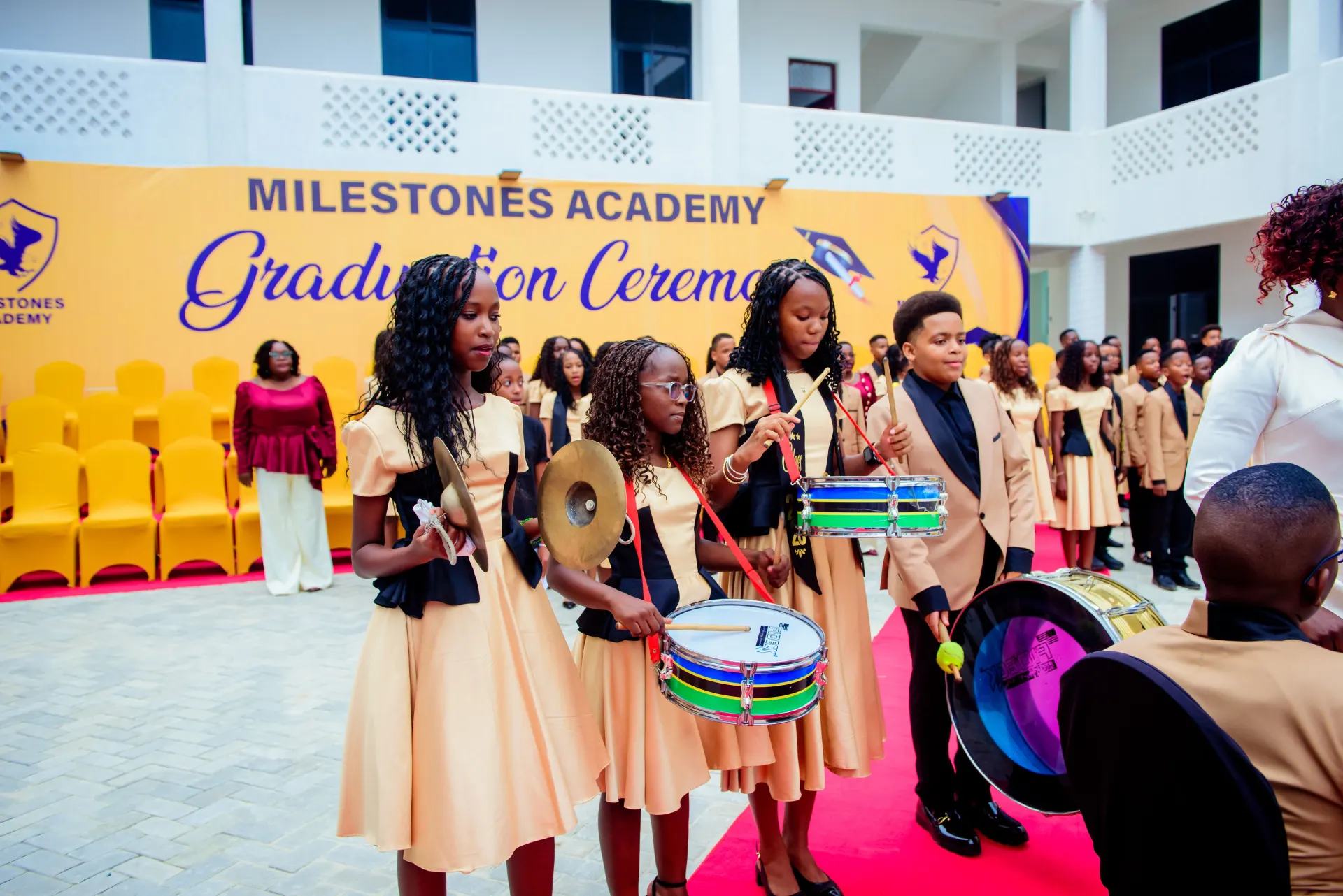 The graduation procession opens our celebration.