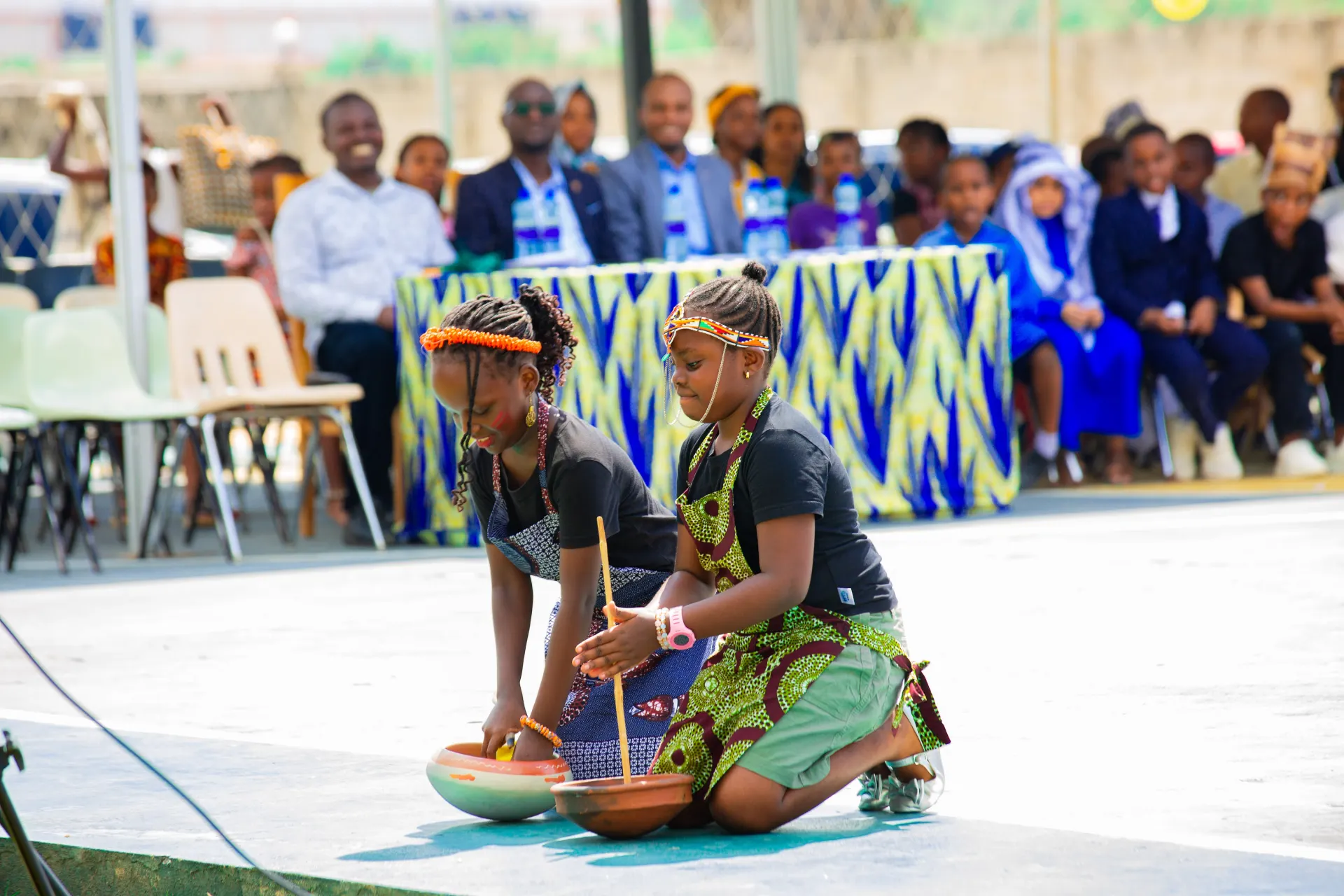 A cultural demonstration by our learners.