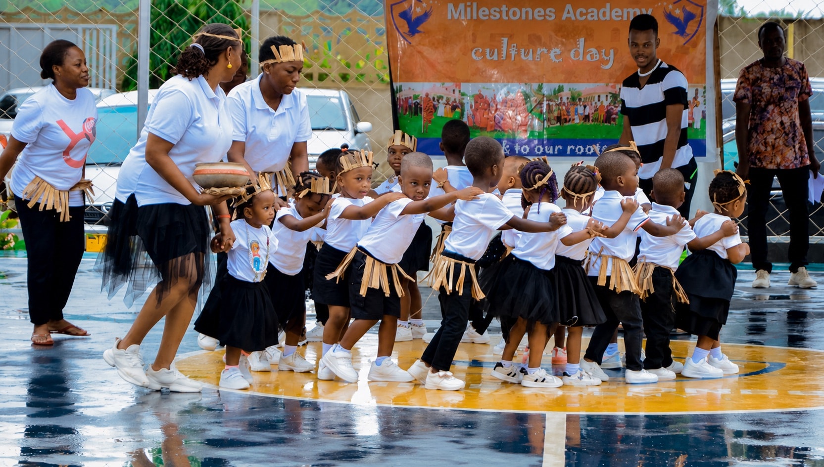 Pre-school children performing during Culture Day